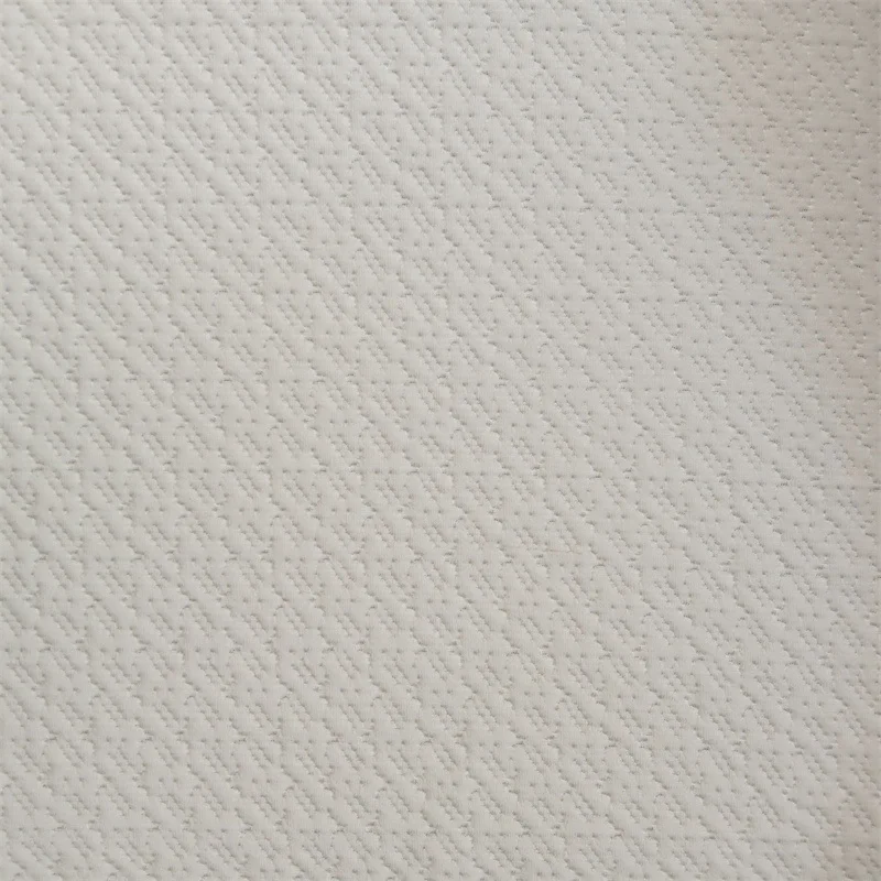 Graphene hometextile fabric polyester jacquard fabric Stretch Breathable light gray Yarn dyed  mattress fabric