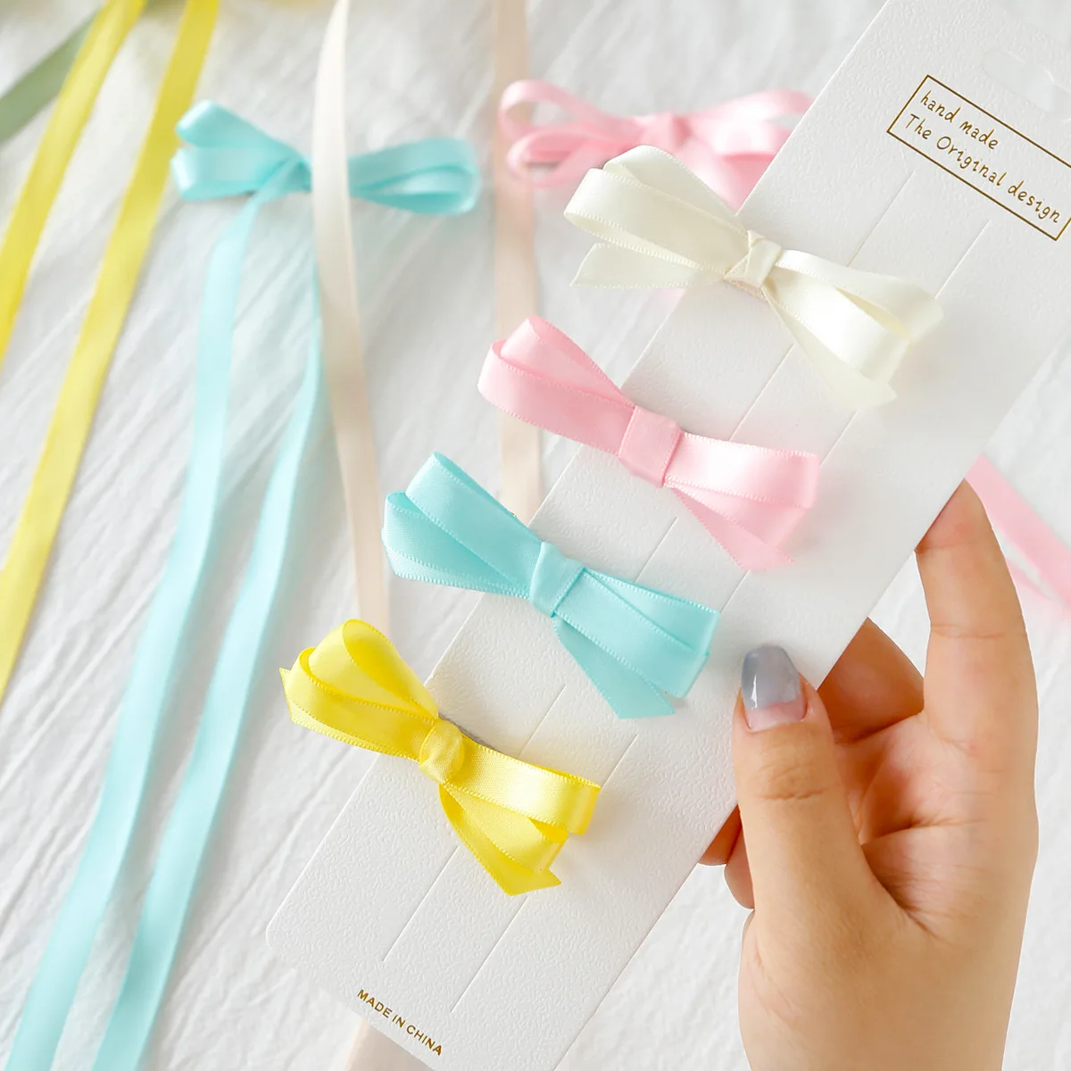 Ready stock 10mm Luxury Gift Wrapping Pull Bow Wine Bottle Neck Decorative Pre Tied Gift Flower Ribbon Bows