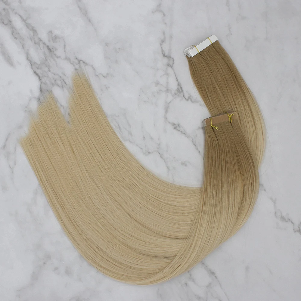 Invisible Seamless Tape Hair Top Quality Russian Cuticle Hair Extensions Injected Tape in Human Hair Extensions