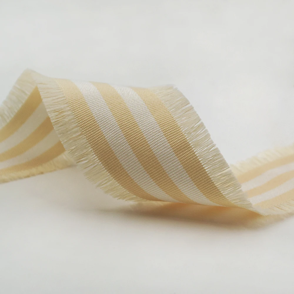 Gordon Ribbons Tassel Edge Striped Ribbon Ethnic Style Lace Webbing DIY Sewing Decorative Fabric Accessories