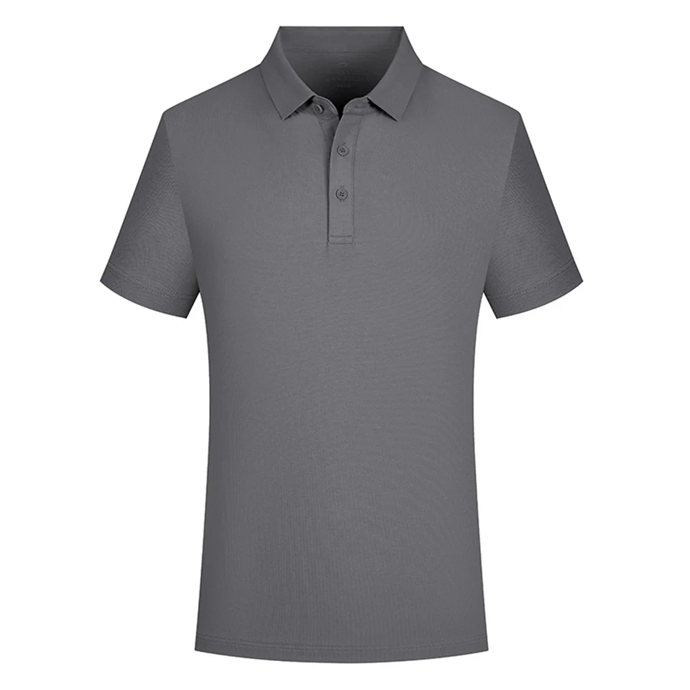 Hot Sale 210 GSM Golf Blank Customized Embroidery Printed Wholesale Turn-Down Collar Photo Print Pattern Blank Polos