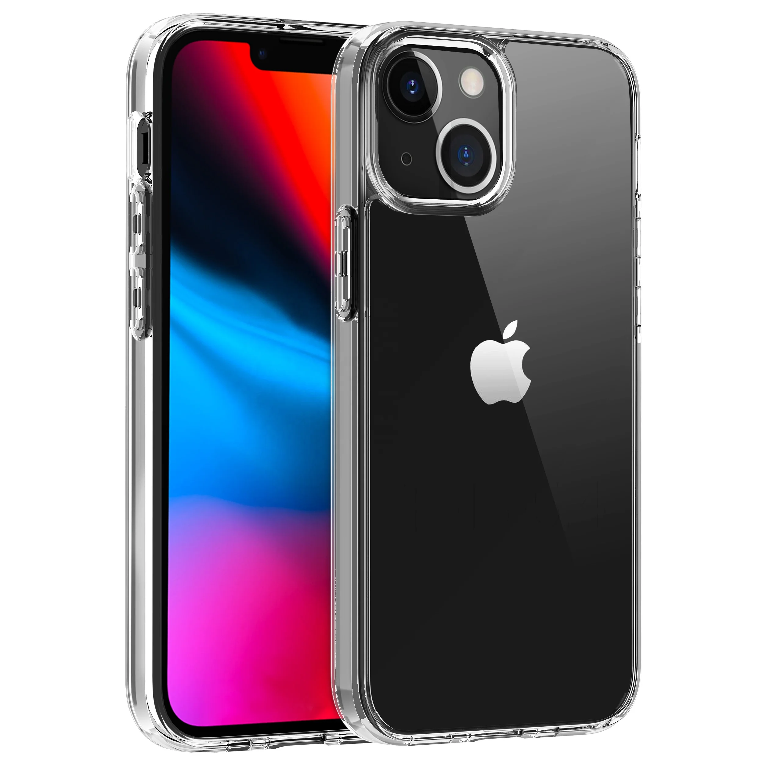 Тонкий жесткий ударопрочный прозрачный чехол из ТПУ для iPhone 13 11 12 Pro Max X/XS XR 7/8, акриловый чехол для телефона