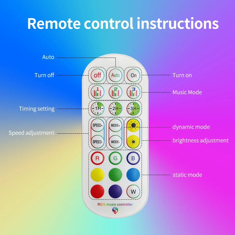 Voice Activated USB Rechargeable RGB Music Levels Lights  RGB Colorful Sound Control Music LED Pickup Rhythm Light Bar