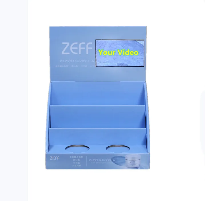 Factory price 7 inch LCD screen light sensor control music box video playing box for gift jewelry product