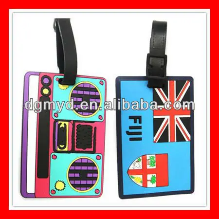 Custom soft rubber luggage tags pvc hand saw pvc handle transparent pvc label