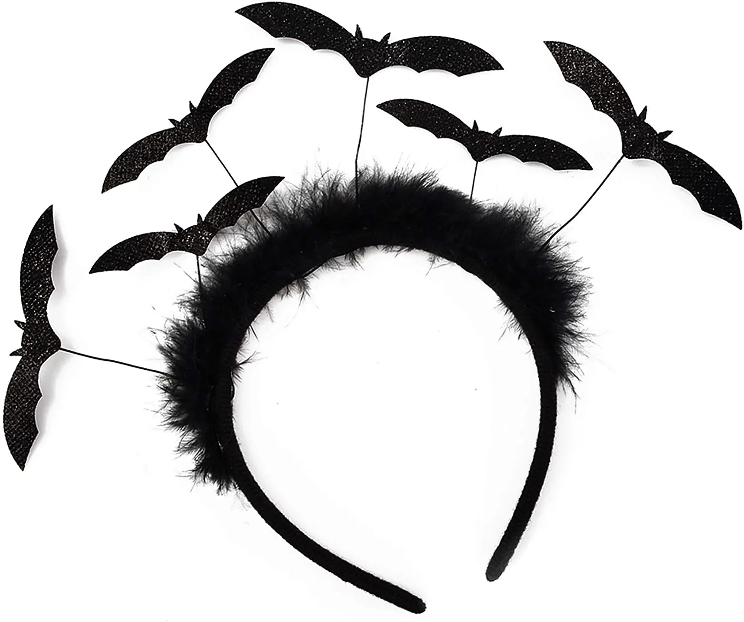 Custom Halloween Hair Accessories Funny Festival Party Hairband Glitter Bat Headband for Women and Kids