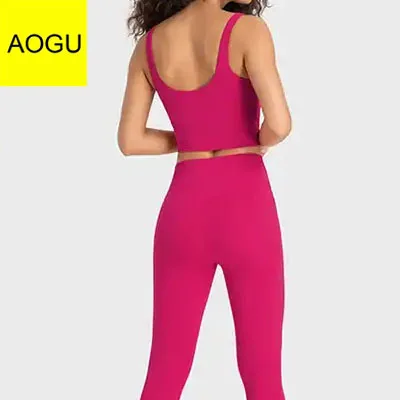 Wholesale custom fitness high quality high strength sports bra yoga bra fitness set active wear women workout set