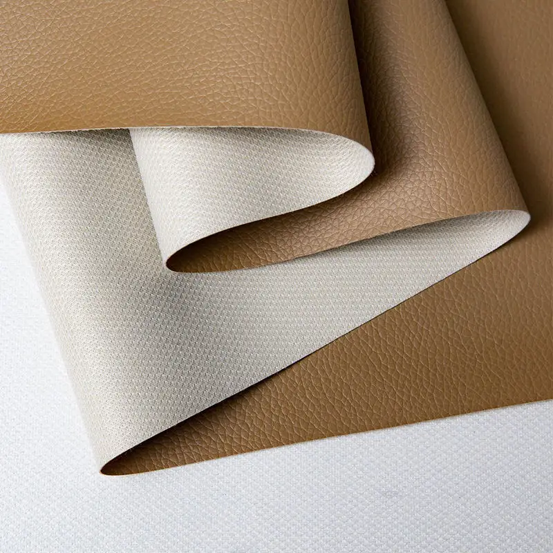 Professional leather supply 0.8mm PVC faux leather DE90 grain PVC vinyl leather for sofa car seats