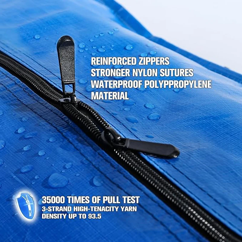 storage bag with zippers
