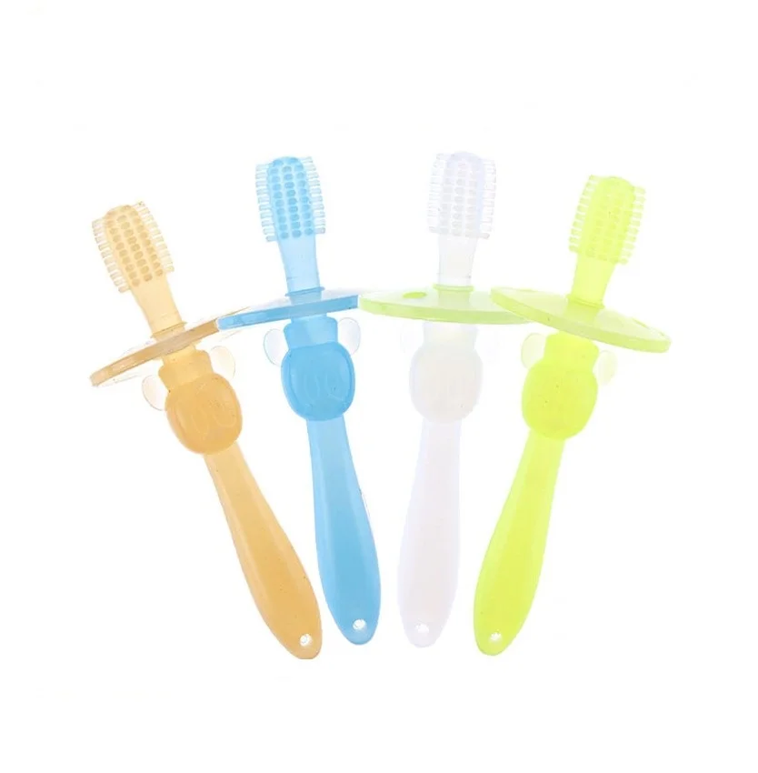
2020 New Design Silicone Baby Practice Toothbrush 