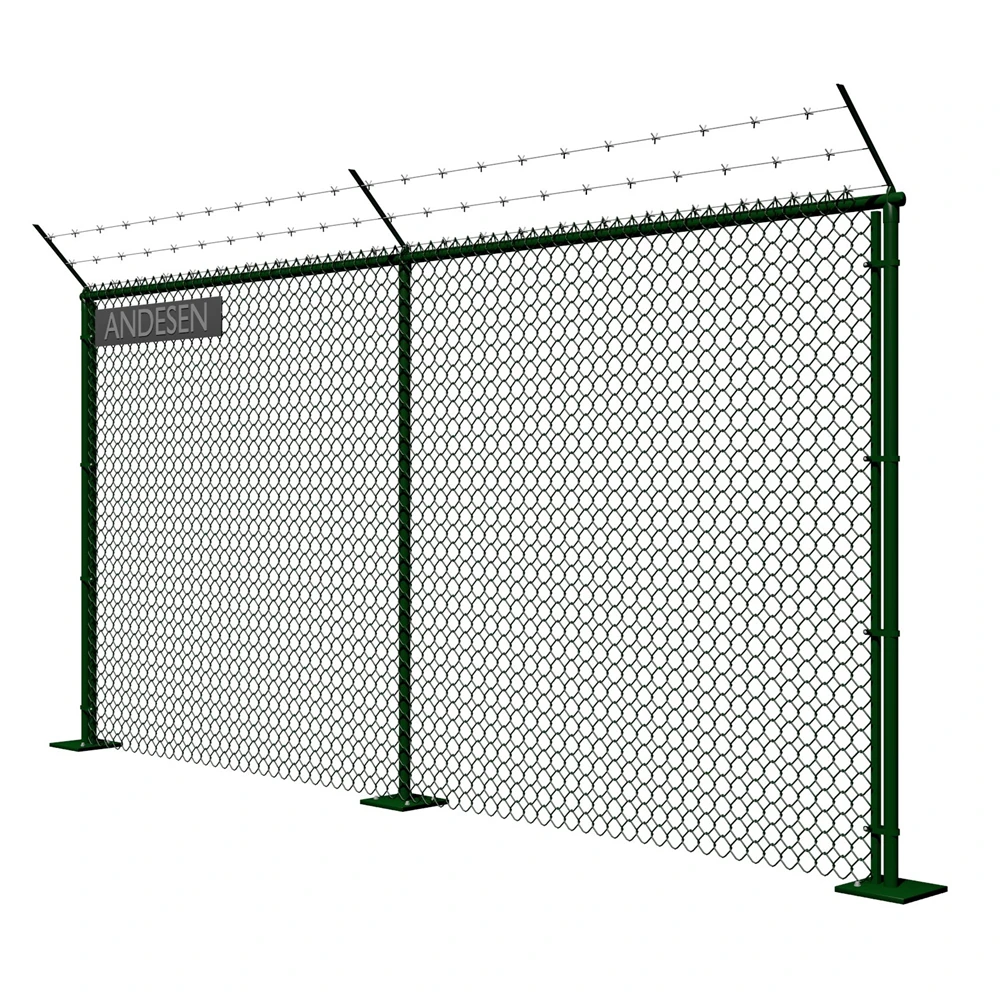 Easily Assembled ECO FRIENDLY Standard 6 Feet High Ends 2 Inch Hole Size Chain Link Fence