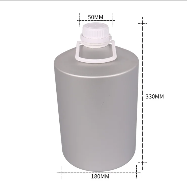 10L 5L 2.5L 1L super large big chemical cosmetics essential oil glue aluminum bottle with tamper evidence cap