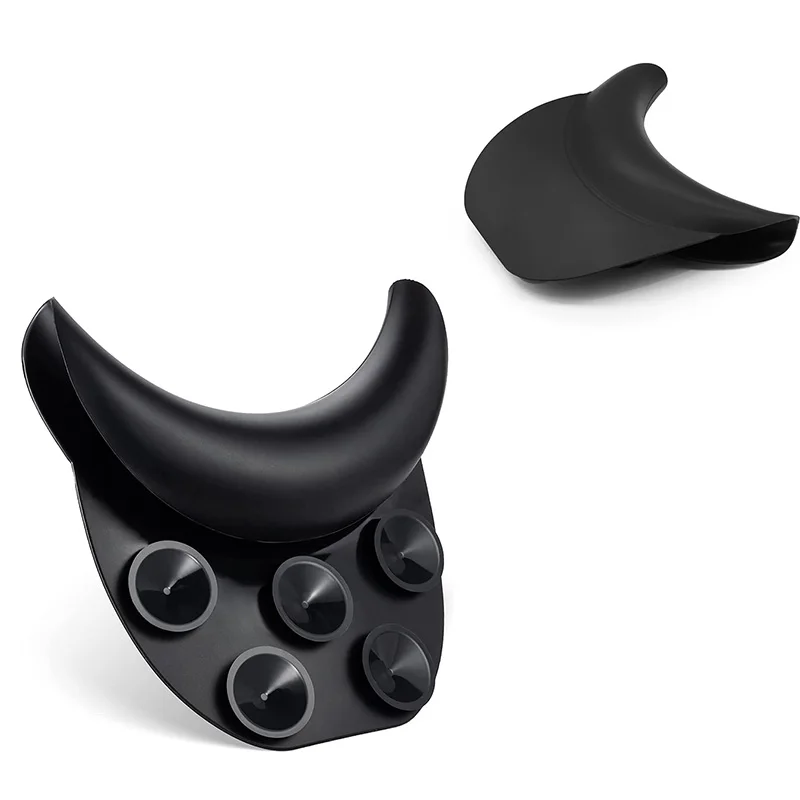 Soft Non-Slip Silicone Shampoo Bowl Neck Rest Pillow Salon Sink Neck Cushion with Suction Cups