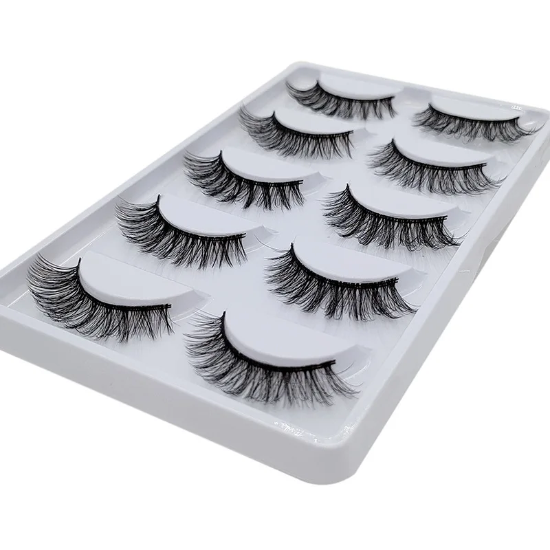 M-05 Factory OEM/ODM waterproof eye lash magnetic lashes liquid eyeliner eyelash fluffy 5 pair 3d mink magnet false eyelash kit