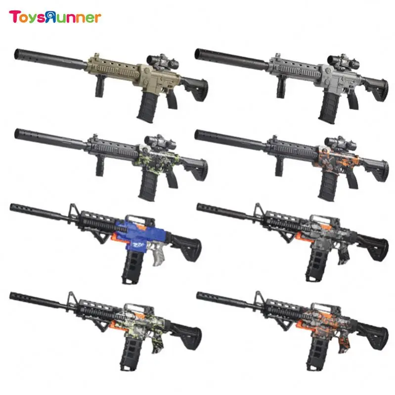 Abtomat Laser Ruunjoy Jouet Mainan M416 Metal Airsoft Pistola Hk416D Soft De Bullet Water Ball Blaster Gun Toy M416