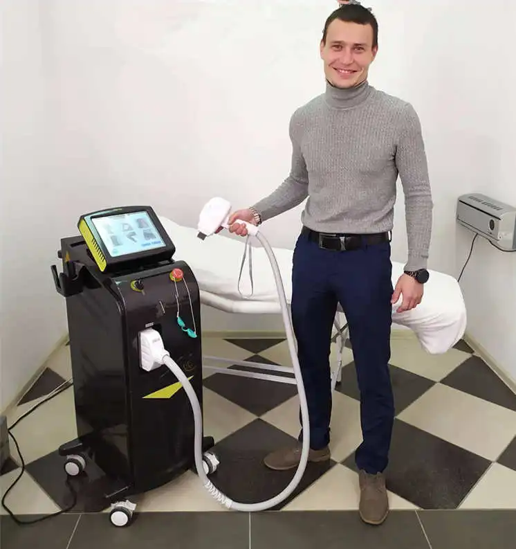 Germany 808 Diode Laser / hair removal laser / diode laser 755 808 1064 Diode Laser Hair Removal machine