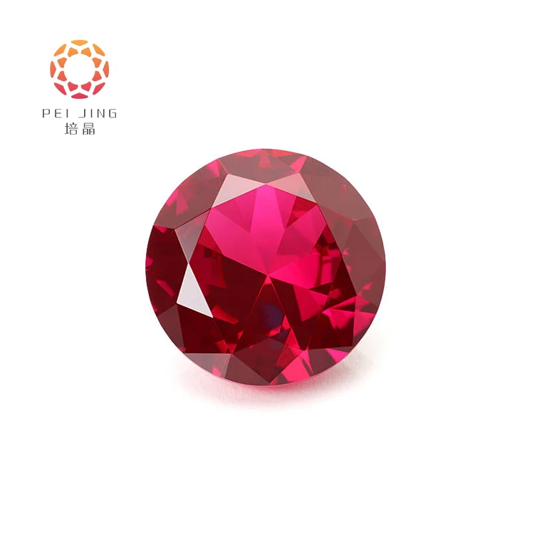Genuine Ruby Gemstone Ruby Round Stone Gemstone Synthetic Ruby Stone Price Per Carat