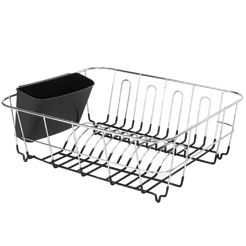 Multifunctional Household Tableware Cutlery Cup Holder Steel Sink Bowl Plate Storage Drainer Drying Dish Rack Kitchen Organizer