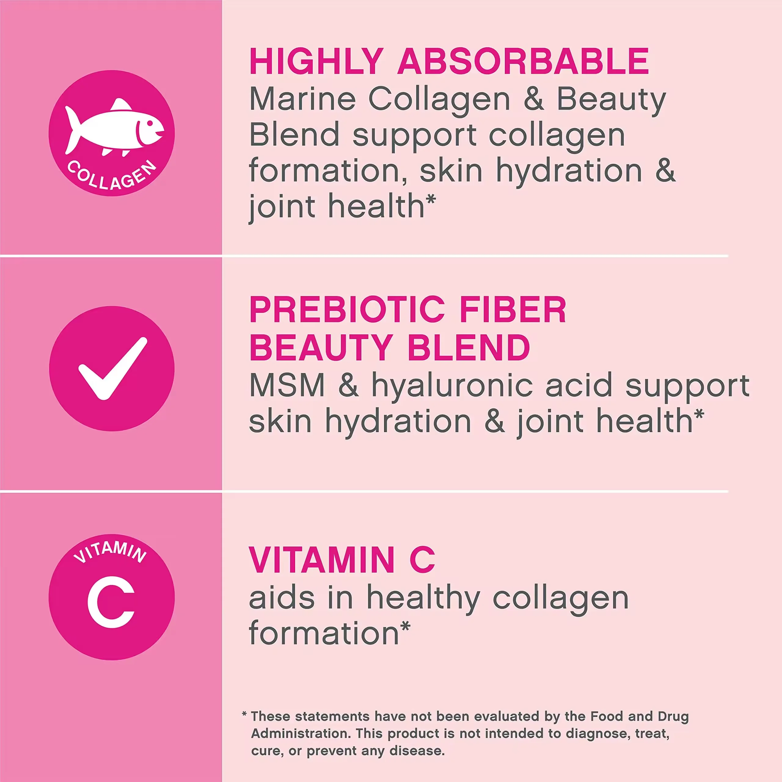 Marine Collagen Peptides Powder For Hair Skin Nails Collagen Powder Drink With Vitamin C