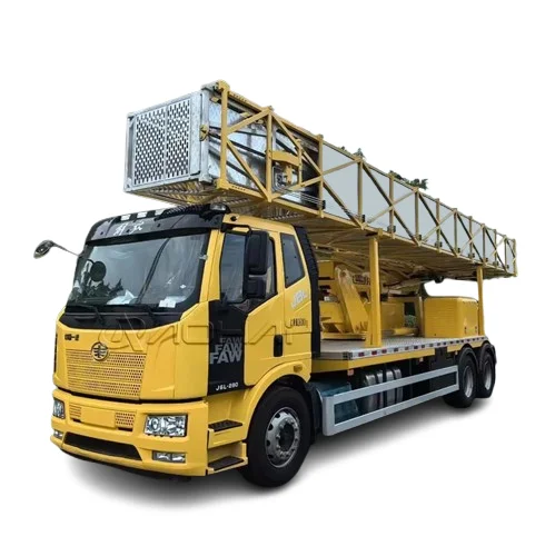 FAW J6L New Customized Bridge Inspection Truck 6X4 30ton Special Truck For Sale