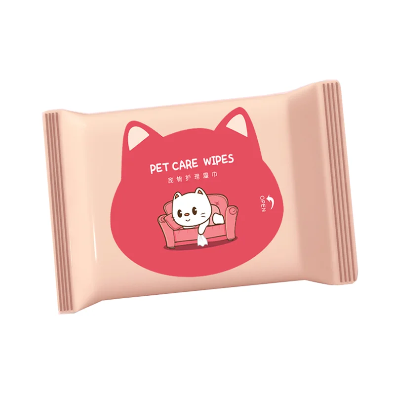 New Product 10 Sheets Refreshing Pets Body Cleaning Wet Wipes for Home or Travel
