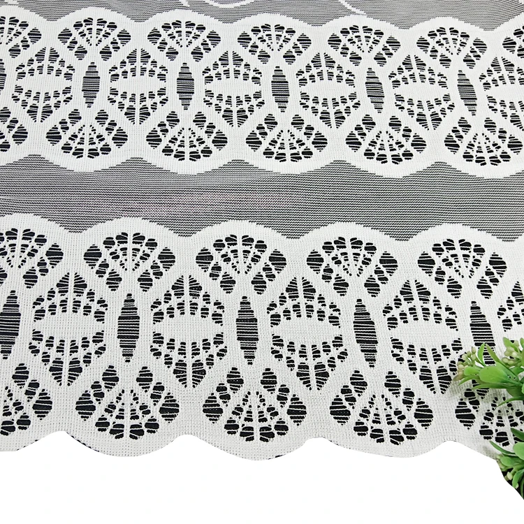 Hot Sale jacquard Window Living Room Curtain lightweight spot cheap sheer fabric