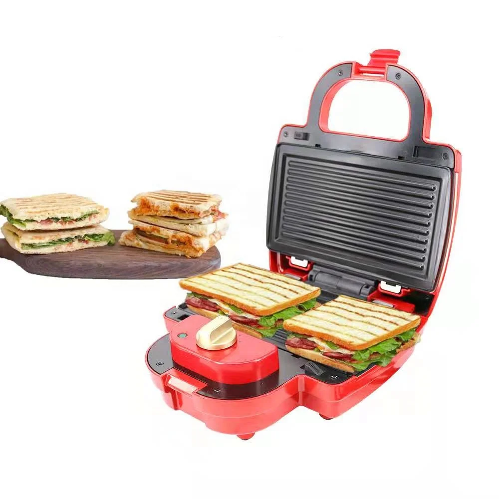 
Mini electric waffle breakfast maker machine hotdog bubble waffle toast machine sandwich  (1600290084809)