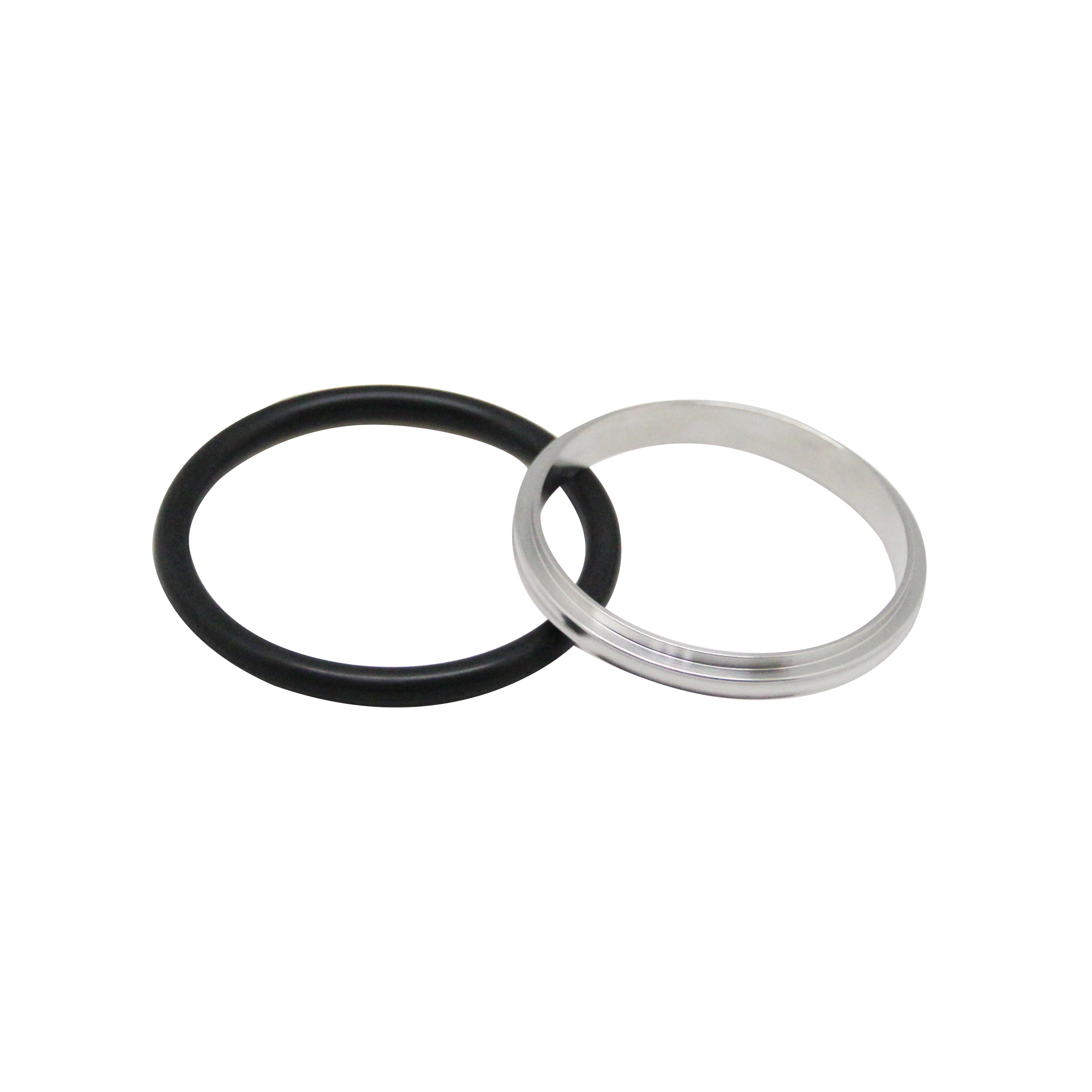 KF/NW SS304 SS316L Aluminum Center Ring with FKM/FPM EPDM NBR O-Ring Assembly Vacuum Fittings Replacement Stainless Steel