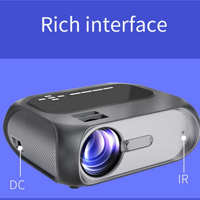 Новый проектор для смартфона с экраном, короткий проектор, мини светодиодный проектор HD, маленькая карманная проекция, умный проектор для домашнего кинотеатра