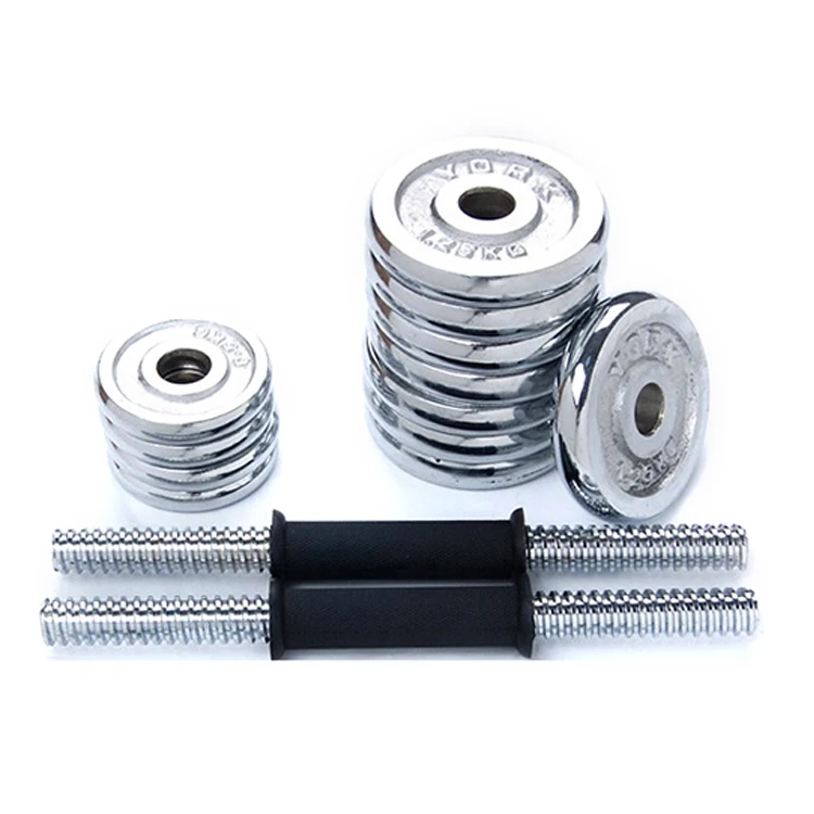 Electroplated red letter plastic rod dumbbell box set dumbbell pounds 15kg20kg30kg