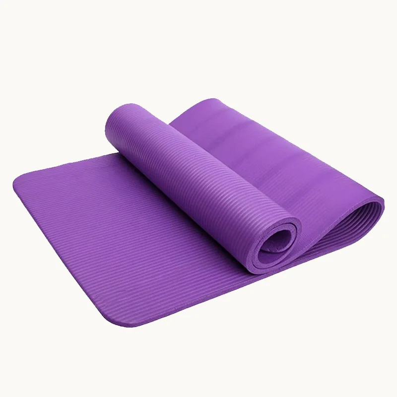 
Customized 8mm 61cm wide yoga mat thickening and widening yoga mat high density sports mat of NBR material 