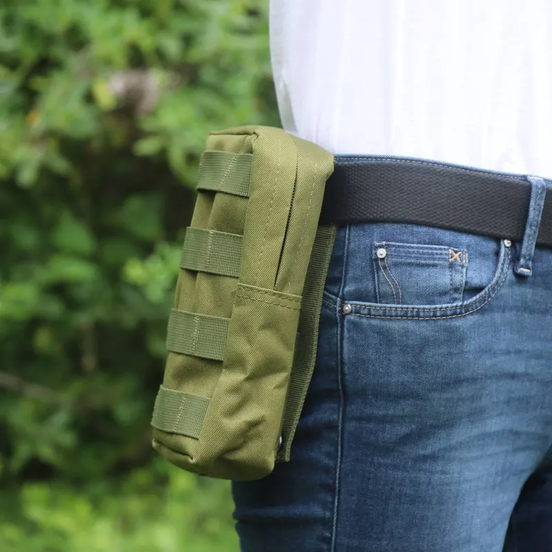 tactical bag molle system tactical small molle pouch outdoor zipper waist belt cell phone pouch