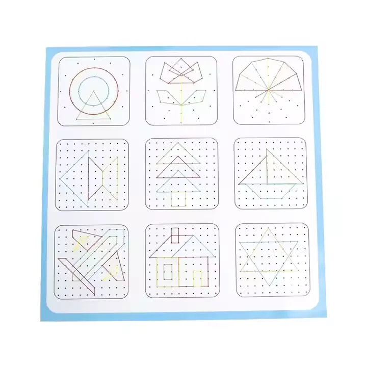 Pegboard 16 см двухсторонняя распознавающая Геометрическая доска демонстрационные пособия для студентов вспомогательные учебные оптом