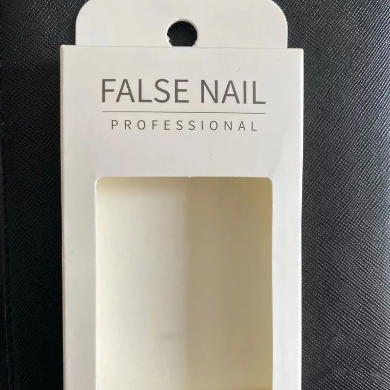 Custom Logo Printing Put On PVC Plastic Inner Display Box Nail Packaging Boxes With Window