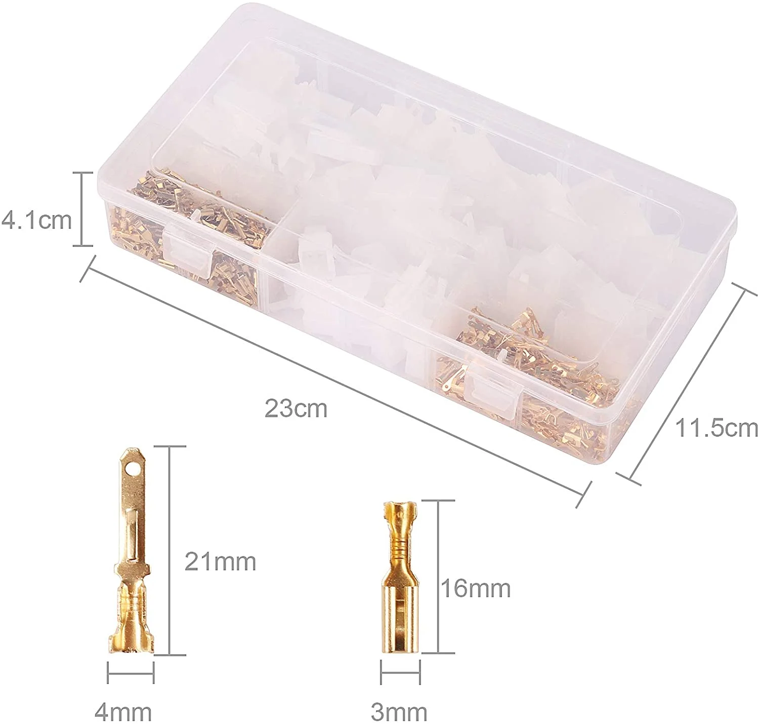 Speaker Wire Connector Kit Connector Wire Terminals Crimp Connectors Male Female Car Wire Terminal Assortment Kit