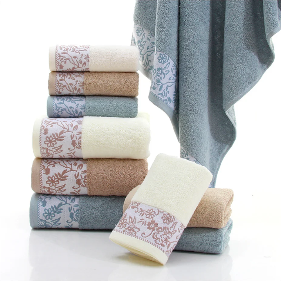 Hot Sale Luxury 5 star hotel use Gift Box packaging bath towel 100 cotton set