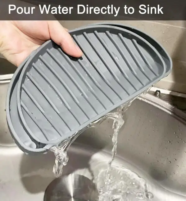 Yongli  Water Dispenser Drip Tray Collector Silicone Drain Tray  Refrigerator Drain Tray Water Dispenser Pan for Drainage