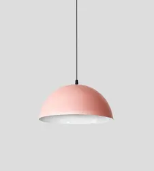 Macarons Metal Semicircle Pendant Light Creative Single Head Pot Cover Chandelier For Livingroom Dinningroom
