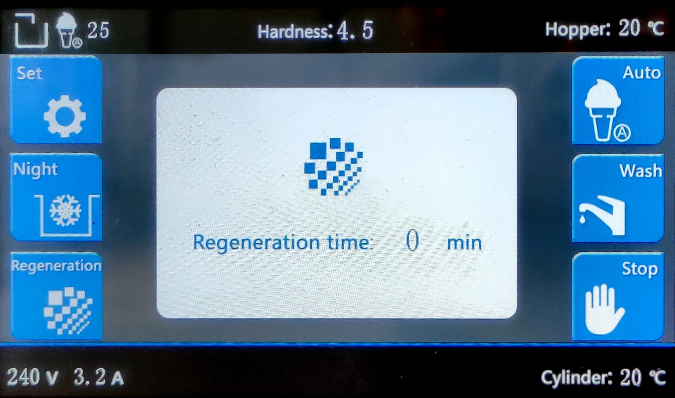 Hot Sale Professional Manufacturer 3 Flavors Commercial Soft Ice Cream Machine Soft Sereve With Regeneration function