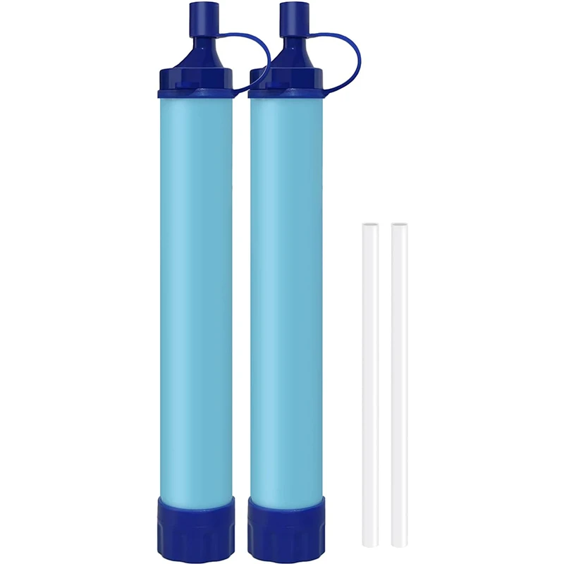 Portable Personal Straw Water Purifier Outdoor Survival Straw Water Filter For Camping Hiking
