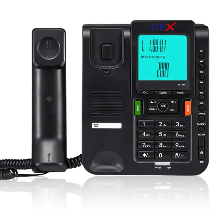 DEX Telephone for Office HOT Product Corded Telephone OEM ODM Landline Telephone Wall Mounted Customizable Functions DTMF/FSK