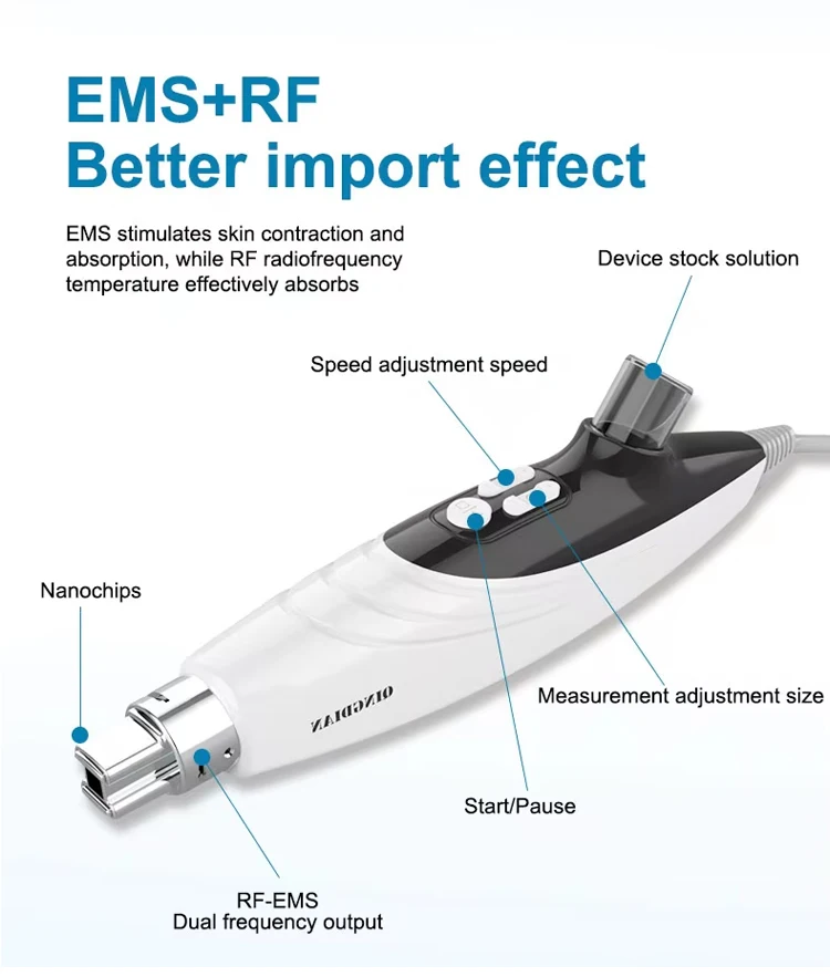 Personal Use 3 In 1 Ems Rf Mesotherapy Device Mesoterapia Injections Mesotherapy Mini Hair Inject Face Skin