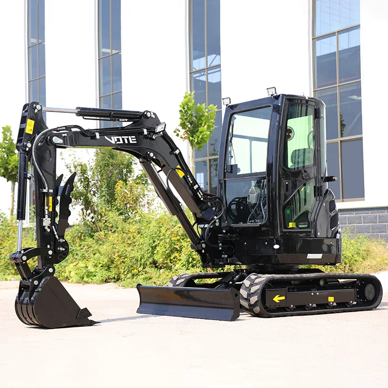 Chinese New Mini Excavator Crawler Digger  Machine Mini bagger Farm CE Epa Engine 1 2 2.5 3.5 Ton Excavators