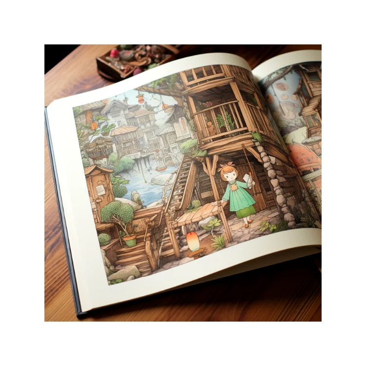 Physical factory printing hardcover children picture book animation story book custom coloring picture book printing