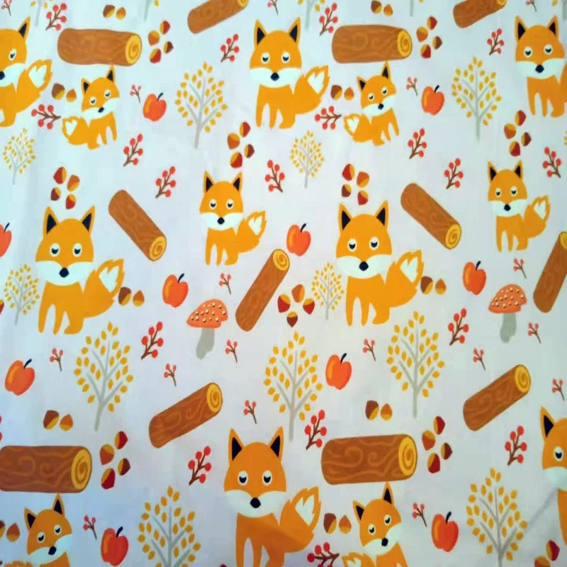 
Waterproof Water Repellent Printed PUL Fabric For Baby Diaper Wet Bag Custom Printed PUL 