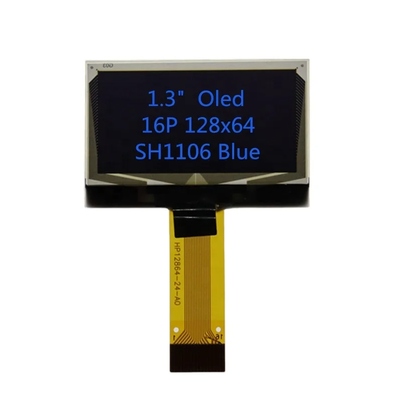 Интерфейс 4-проводной SPI 1,3 дюймов OLED дисплей с 128x64 синий 16P 1,3 oled