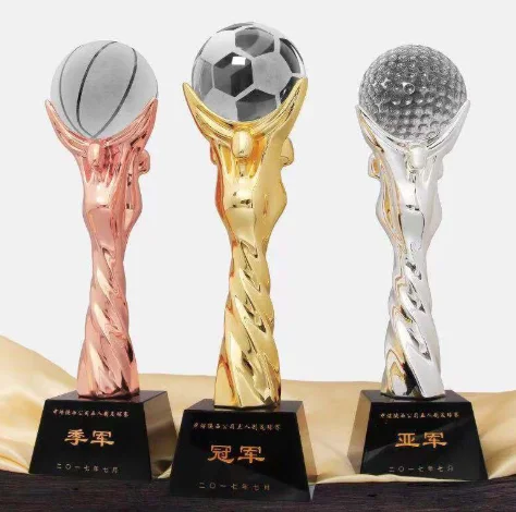 Basketball trophy custom made sport metal trophy
