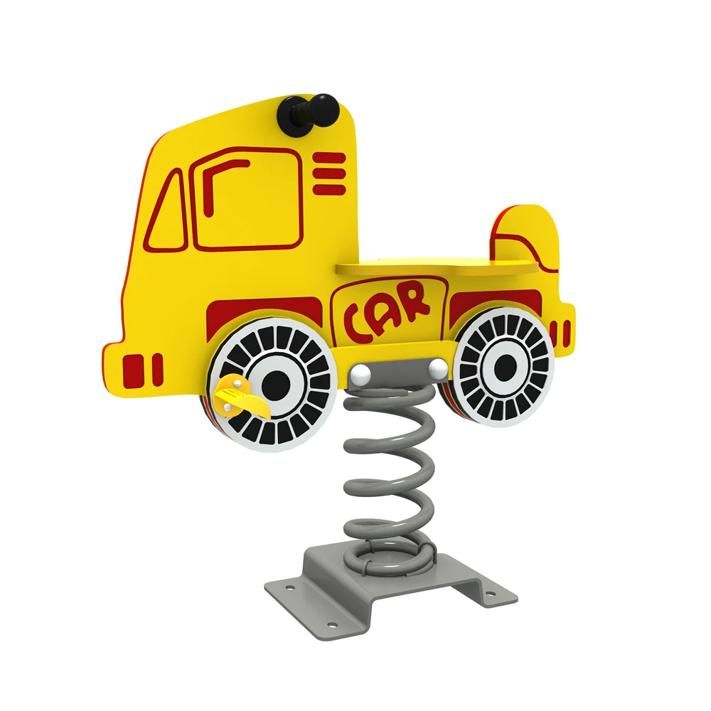 PE board animal design rocking horse amusement equipment shaking rider Outdoor Spring Rocking Chair for kindergarten