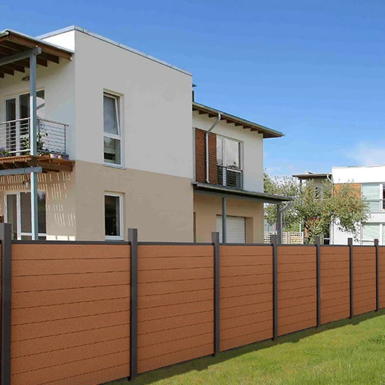 Factory Wholesale Garden Privacy Safety Cheap Wood Plastic Composite Decorative For Sale wpc fence panel