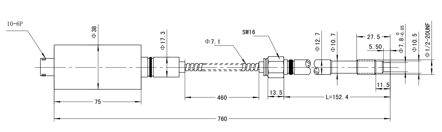 Plastic machinery high temperature melt pressure sensor 0-5v 0-10v